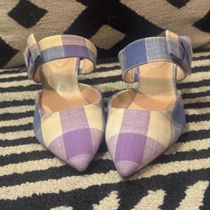 Plaid Lilac and Soft Blue Women's Shoes, by Bandolino (New w/o tags)